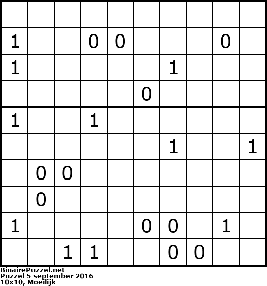 Binaire Puzzel