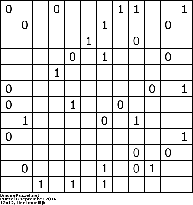Binaire Puzzel