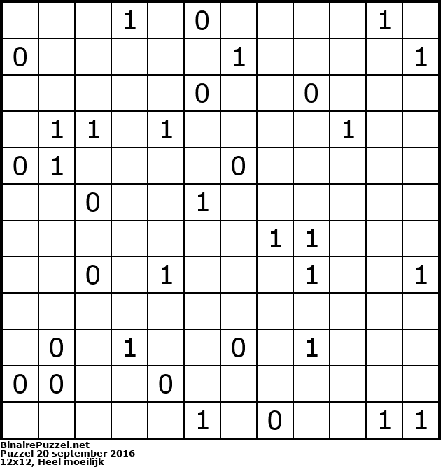 Binaire Puzzel