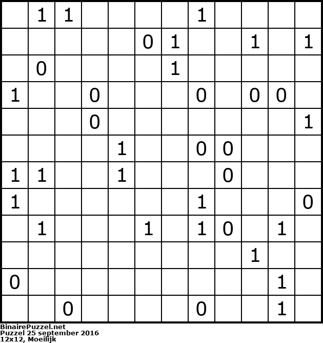 Binaire Puzzel