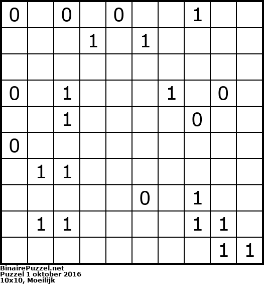 Binaire Puzzel