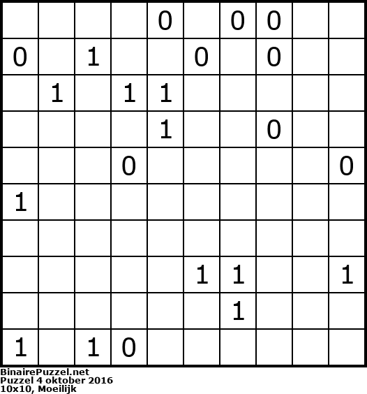 Binaire Puzzel