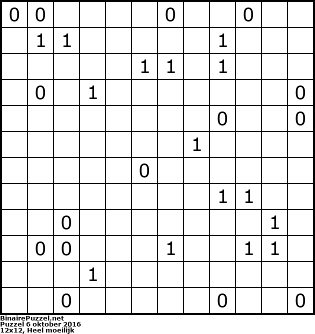 Binaire Puzzel