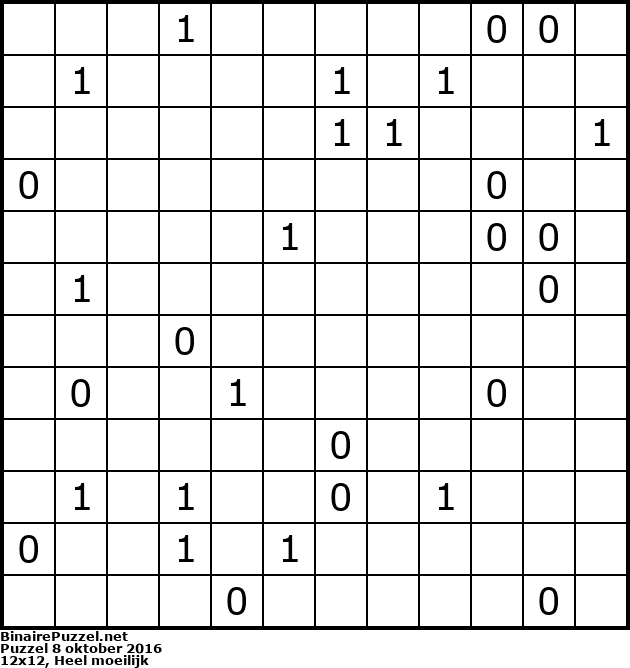 Binaire Puzzel
