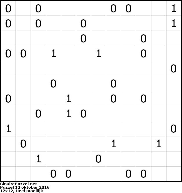 Binaire Puzzel