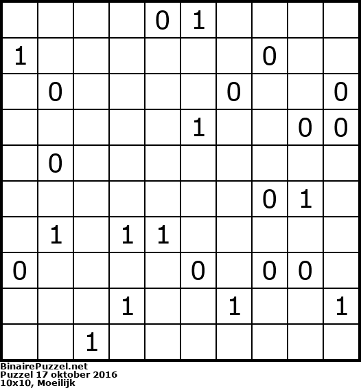 Binaire Puzzel