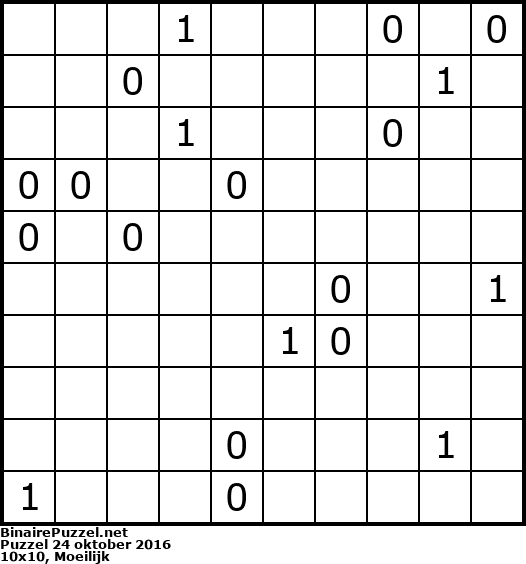 Binaire Puzzel