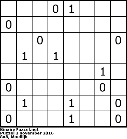 Binaire Puzzel