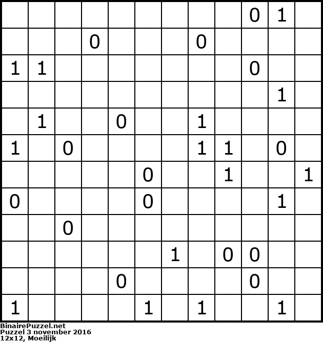 Binaire Puzzel