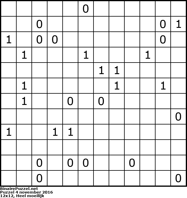Binaire Puzzel