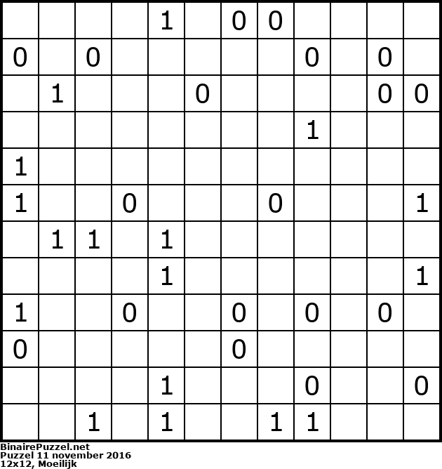 Binaire Puzzel
