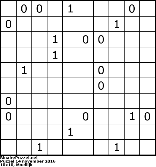 Binaire Puzzel