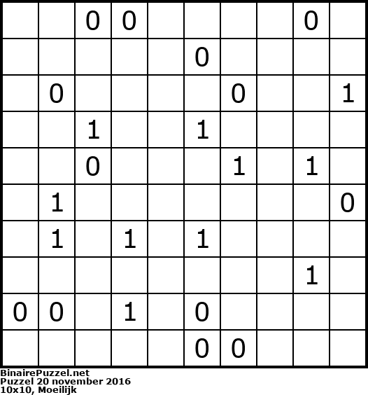 Binaire Puzzel