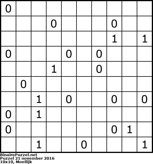 Binaire Puzzel