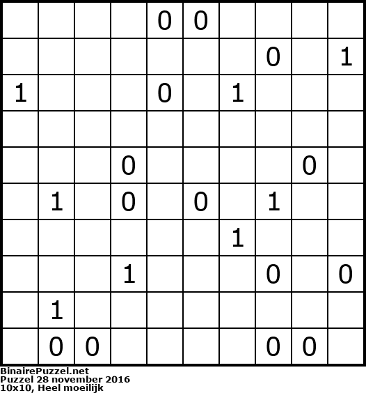 Binaire Puzzel
