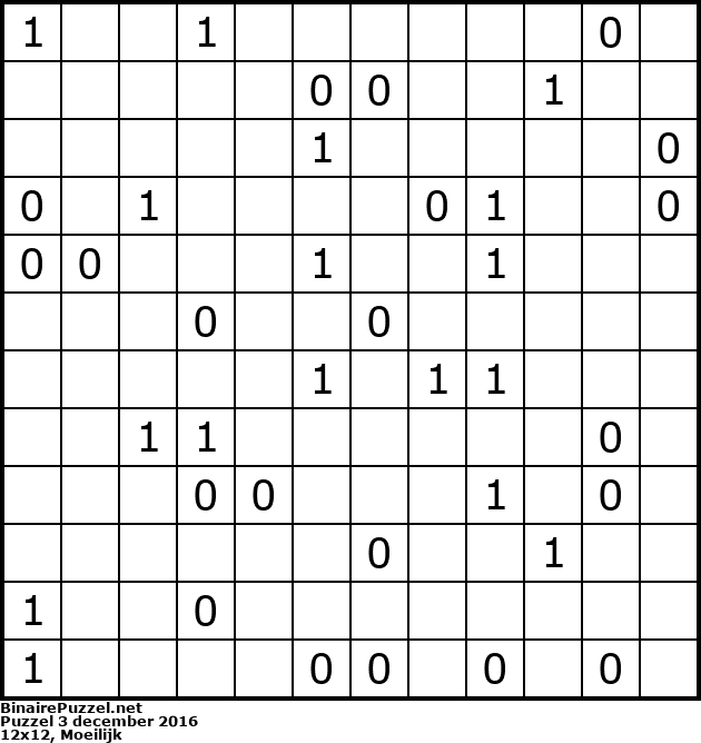 Binaire Puzzel