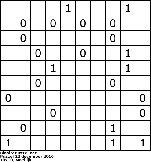Binaire Puzzel
