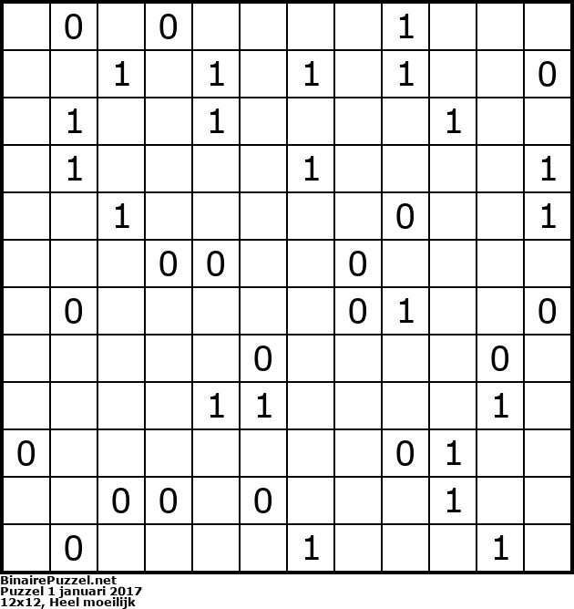 Binaire Puzzel