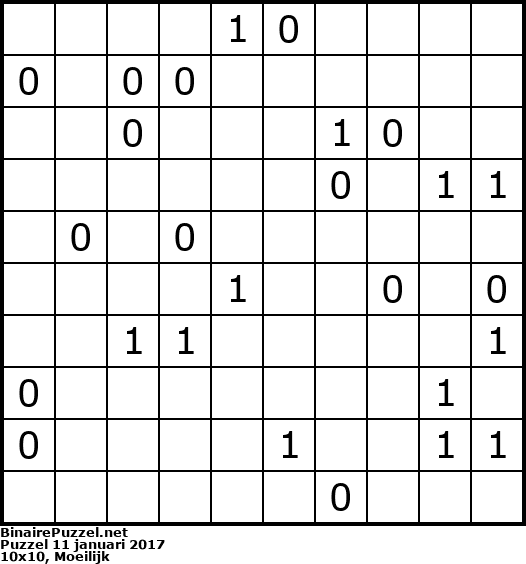 Binaire Puzzel