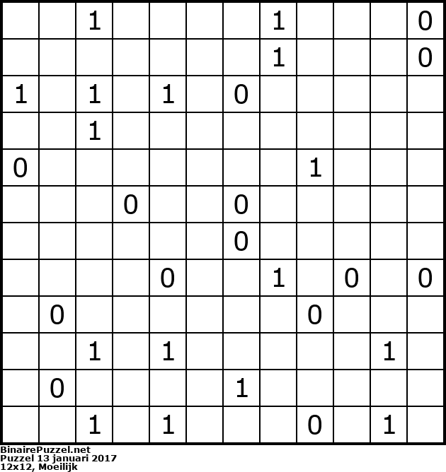 Binaire Puzzel