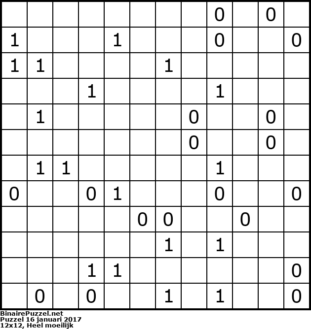 Binaire Puzzel