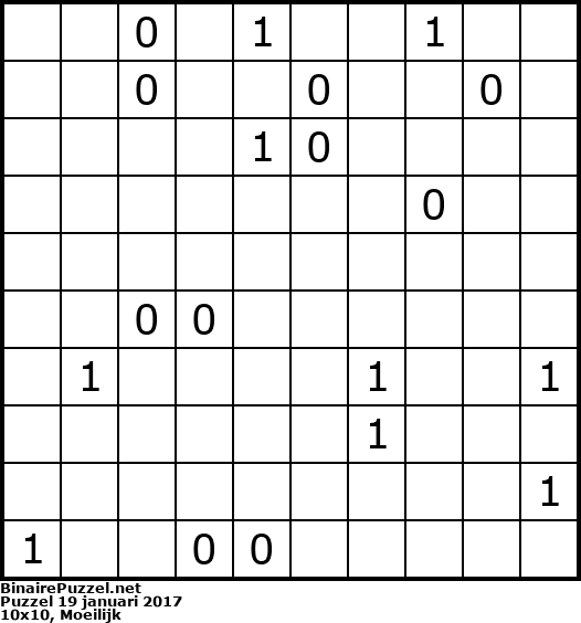 Binaire Puzzel