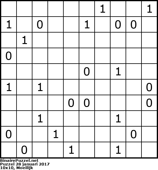 Binaire Puzzel