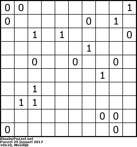 Binaire Puzzel