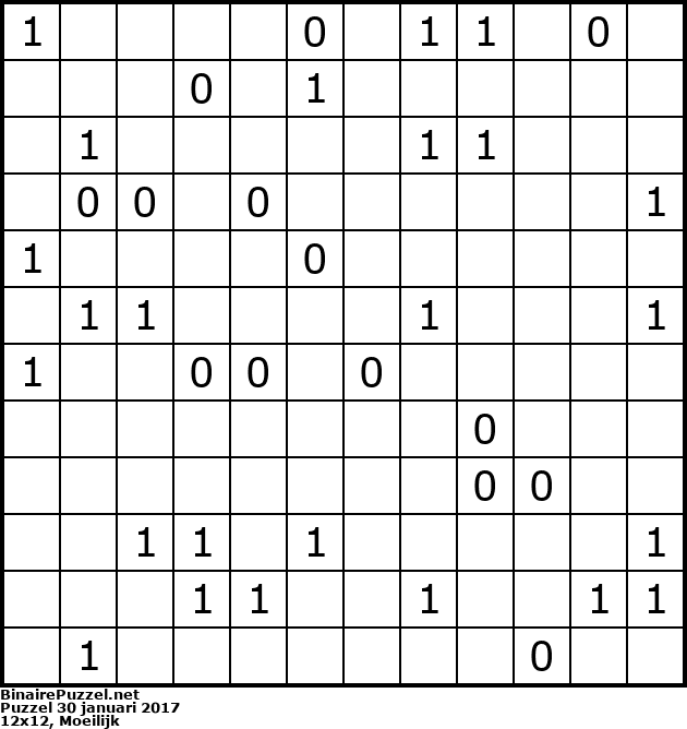Binaire Puzzel