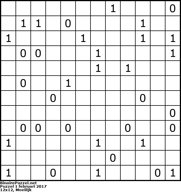 Binaire Puzzel