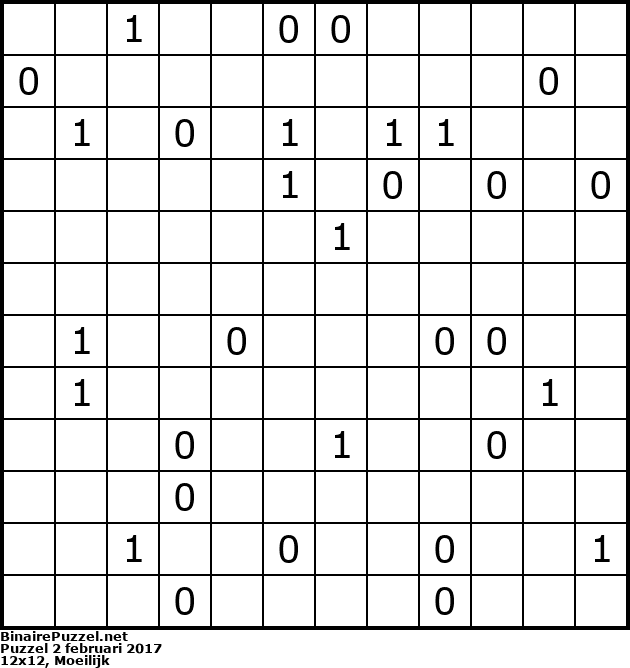 Binaire Puzzel