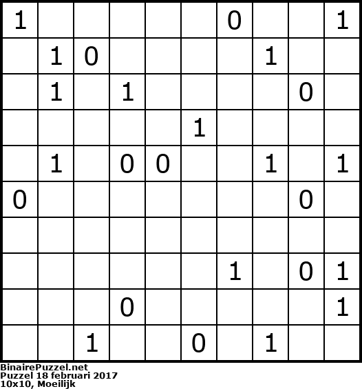 Binaire Puzzel