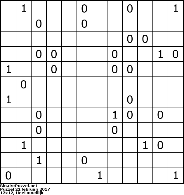 Binaire Puzzel