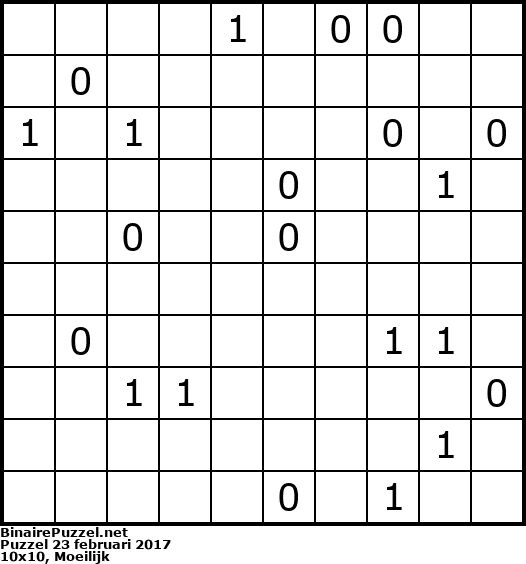 Binaire Puzzel