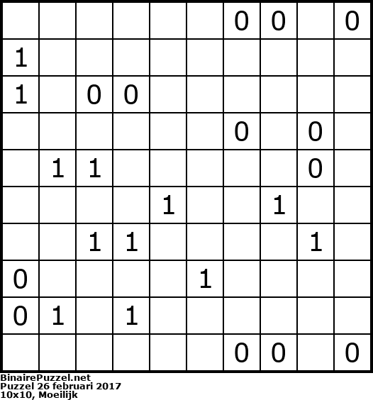 Binaire Puzzel