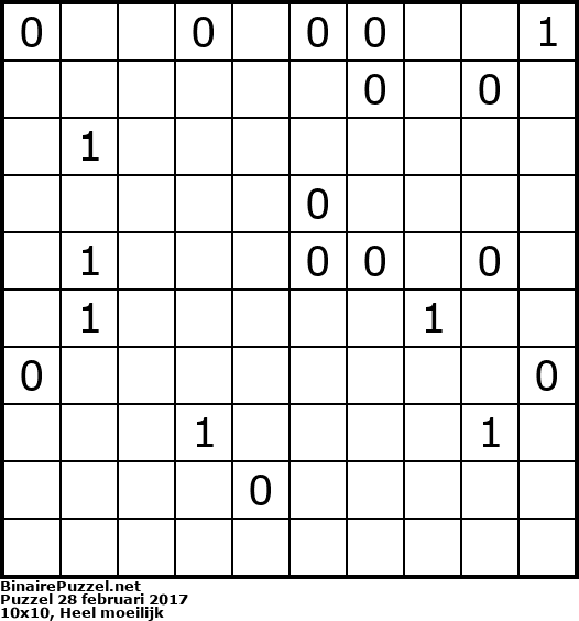 Binaire Puzzel
