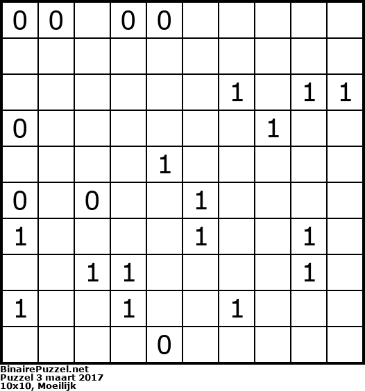 Binaire Puzzel