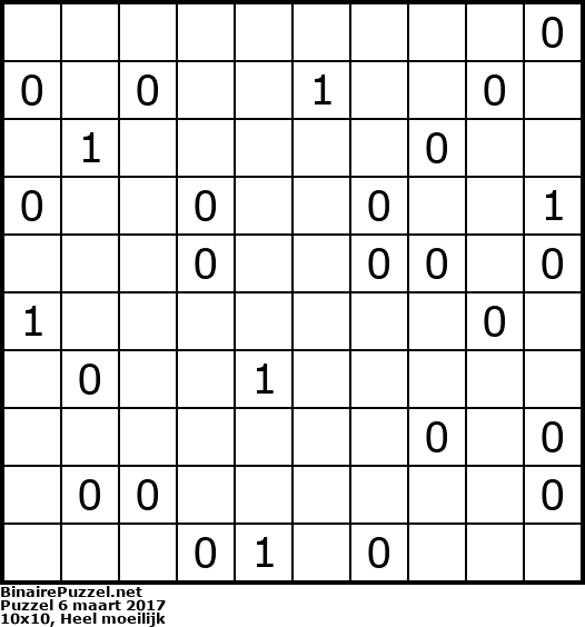 Binaire Puzzel