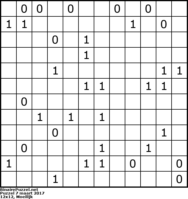 Binaire Puzzel