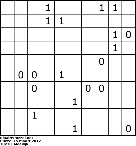 Binaire Puzzel