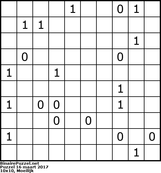Binaire Puzzel