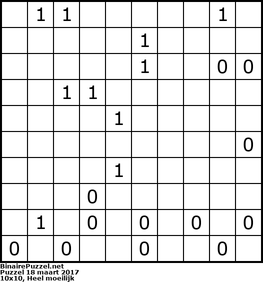Binaire Puzzel