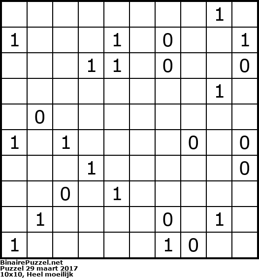 Binaire Puzzel