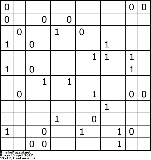 Binaire Puzzel