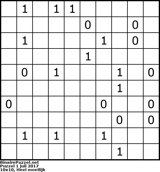 Binaire Puzzel