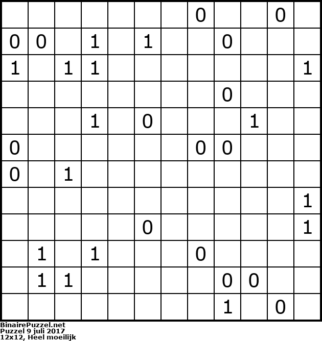 Binaire Puzzel