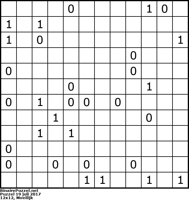 Binaire Puzzel