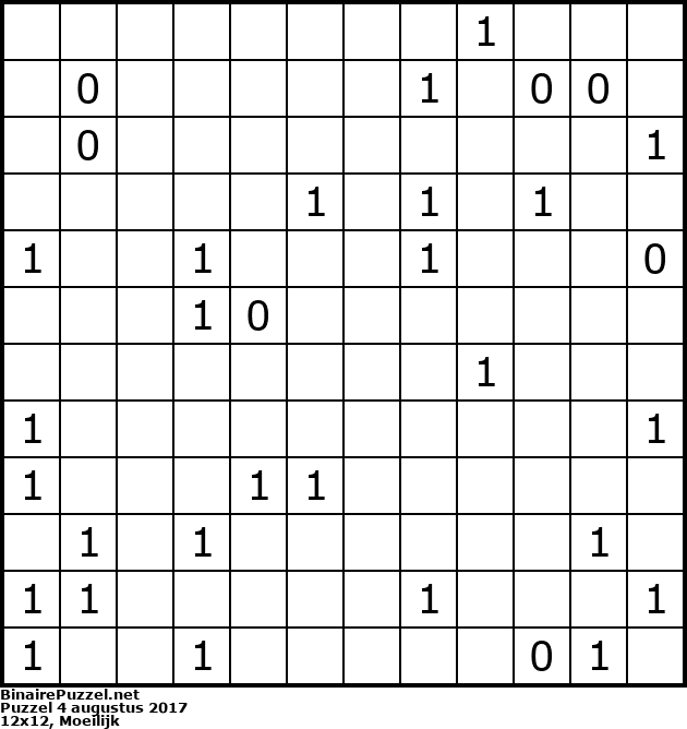 Binaire Puzzel