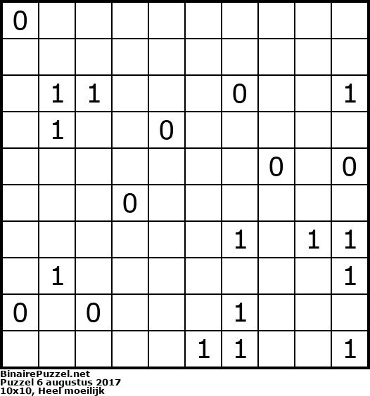 Binaire Puzzel
