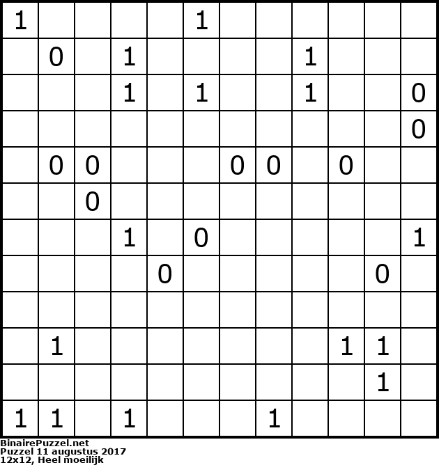 Binaire Puzzel